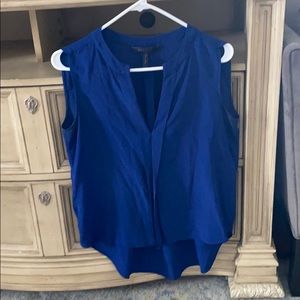 Bcbgmaxazria blue silky top size small